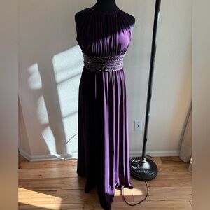 R&M Richards Deep Purple Maxi Dress